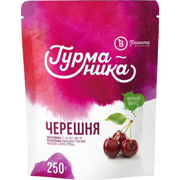 "PLANET OF VITAMINS" black cherries "PLANET OF VITAMINS" black cherries